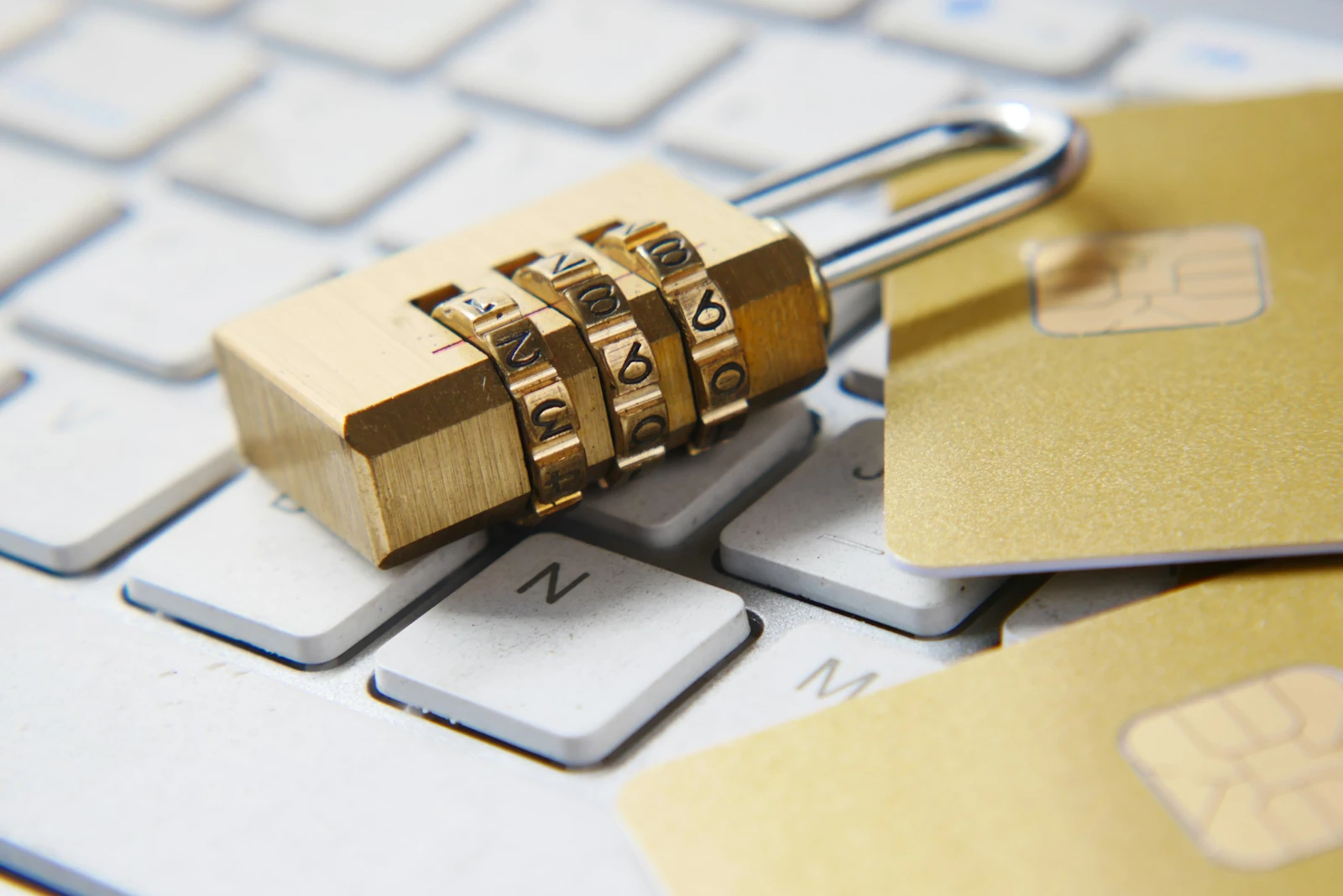Isles privacy policy - picture of a lock on a computer keyboard