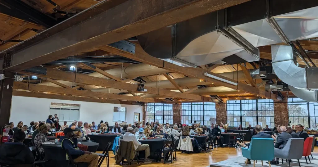 Public meeting/presentation at the Social Profit Center at Mill One