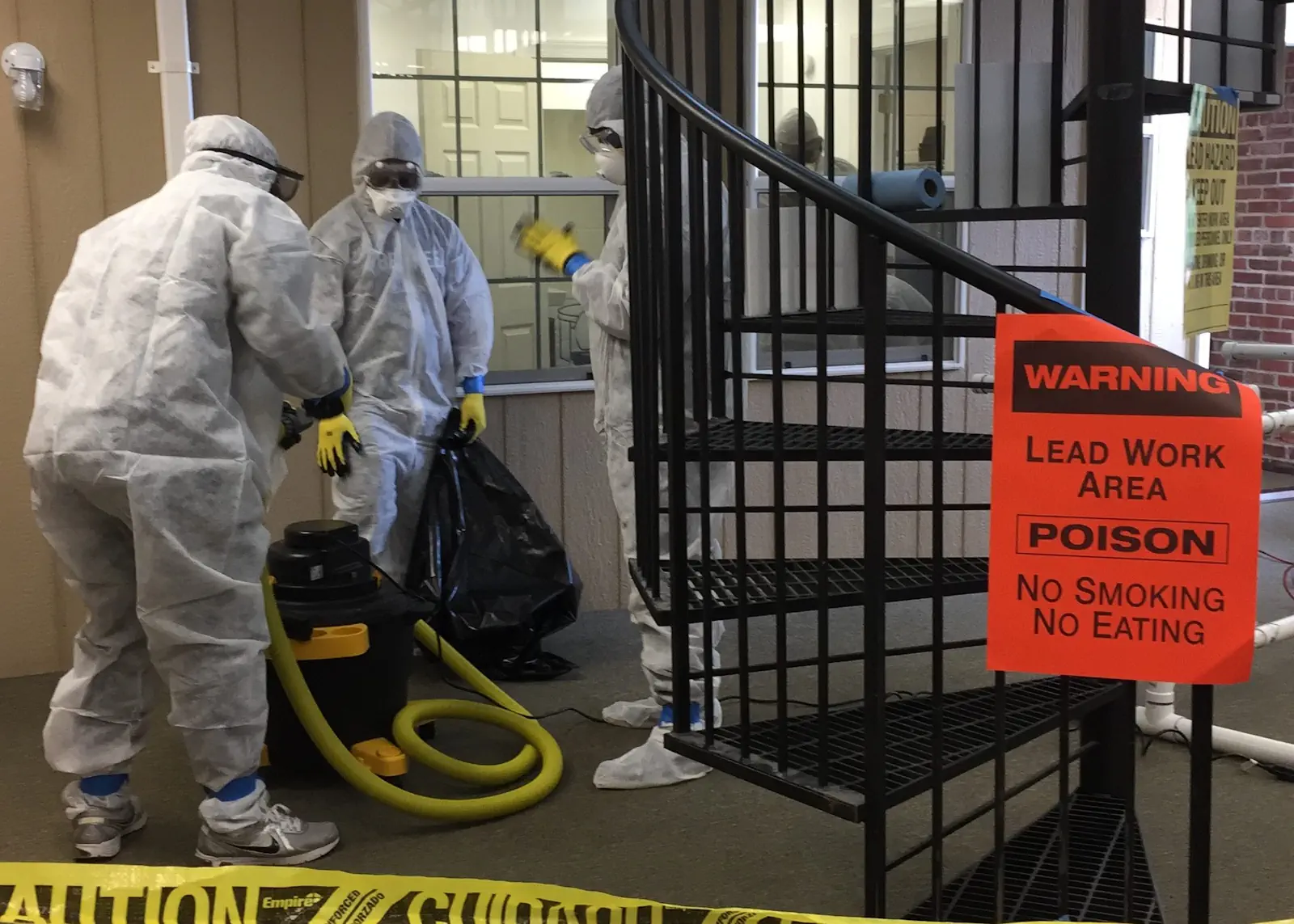 Lead remediation on a home, an example of the impact Isles' services have on the community