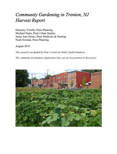 Community Gardening in Trenton, NJ Harvest Report