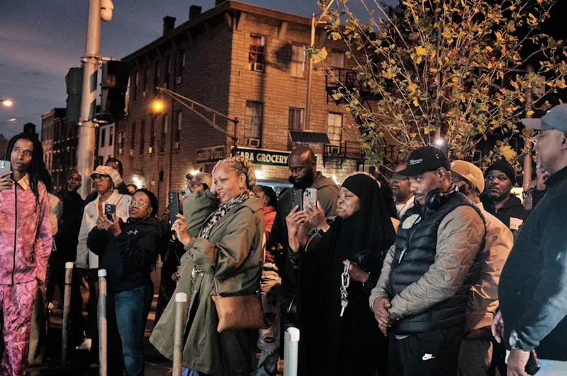 Community planning and development staff at a business unveiling
