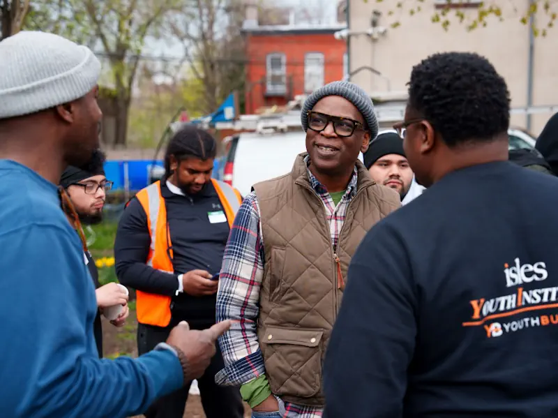 In the field project discussion