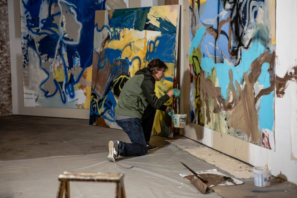 Social Profit Center artist at work